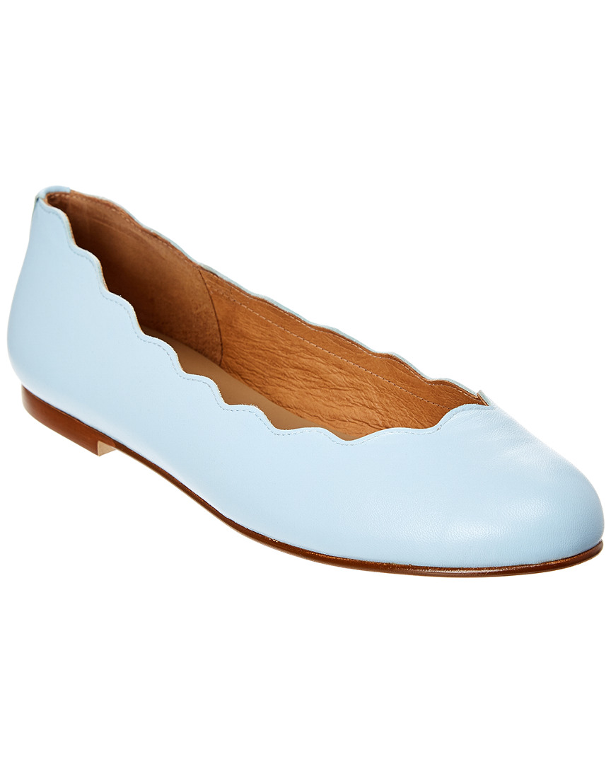 french sole razor leather flat