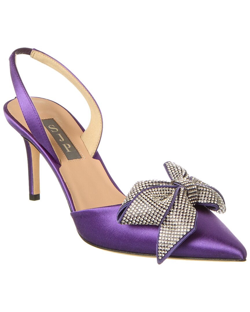 Sjp By Sarah Jessica Parker Emmanuel 70 Satin Slingback Pump In Purple