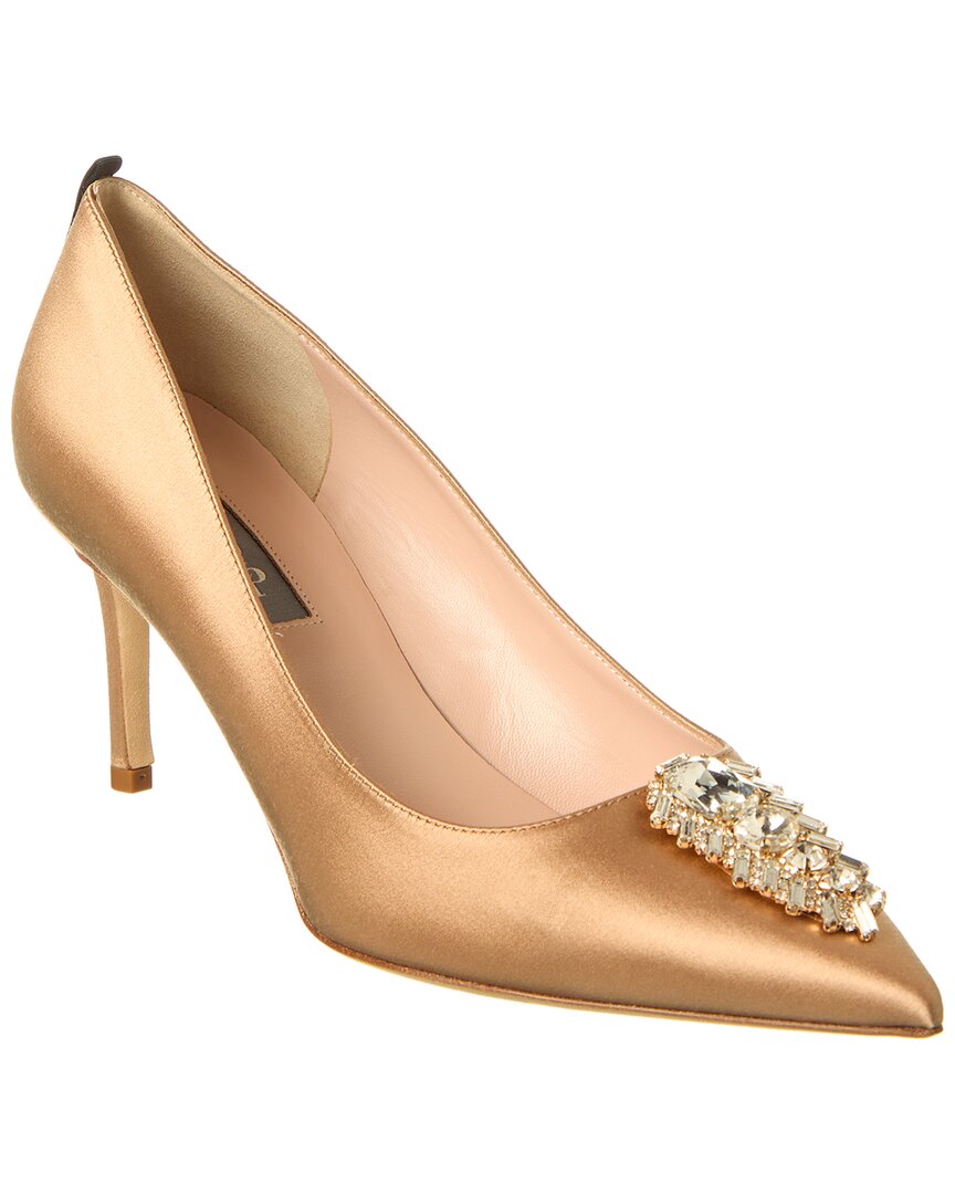 Sjp By Sarah Jessica Parker Tempest 70 Satin Pump In Brown