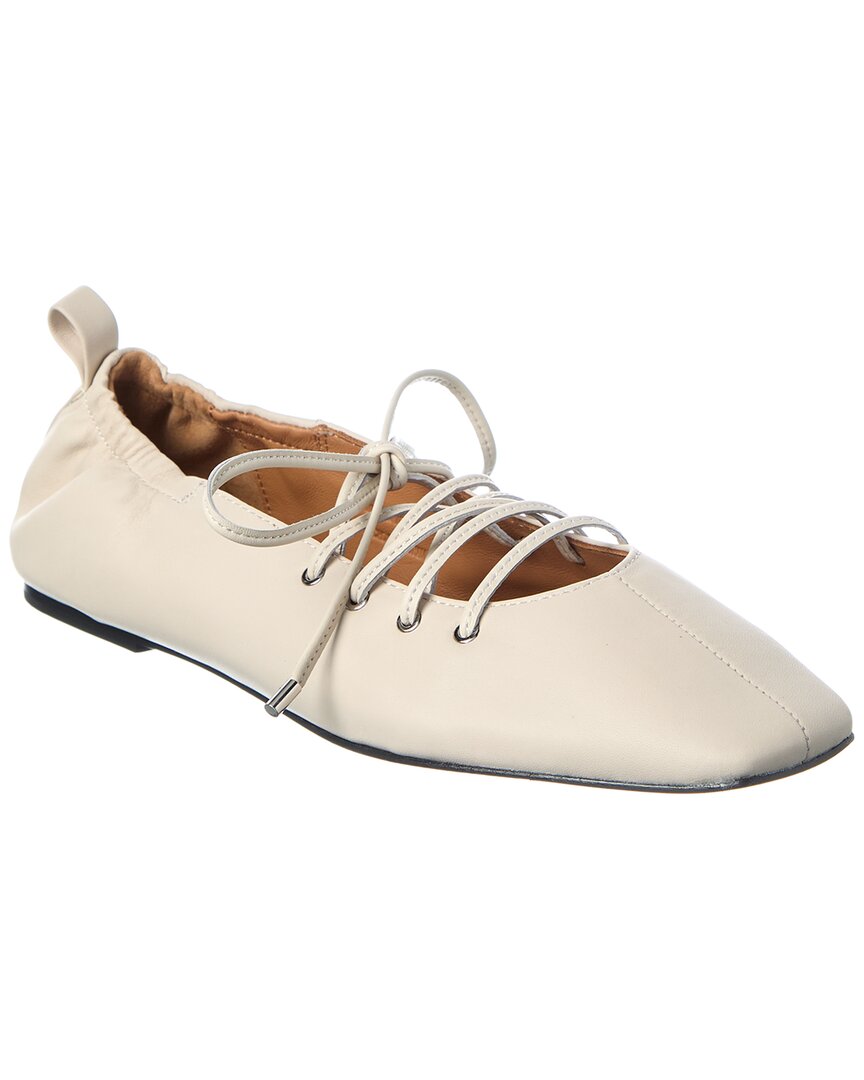 Rag & Bone Sophia Leather Ballet Flat In White