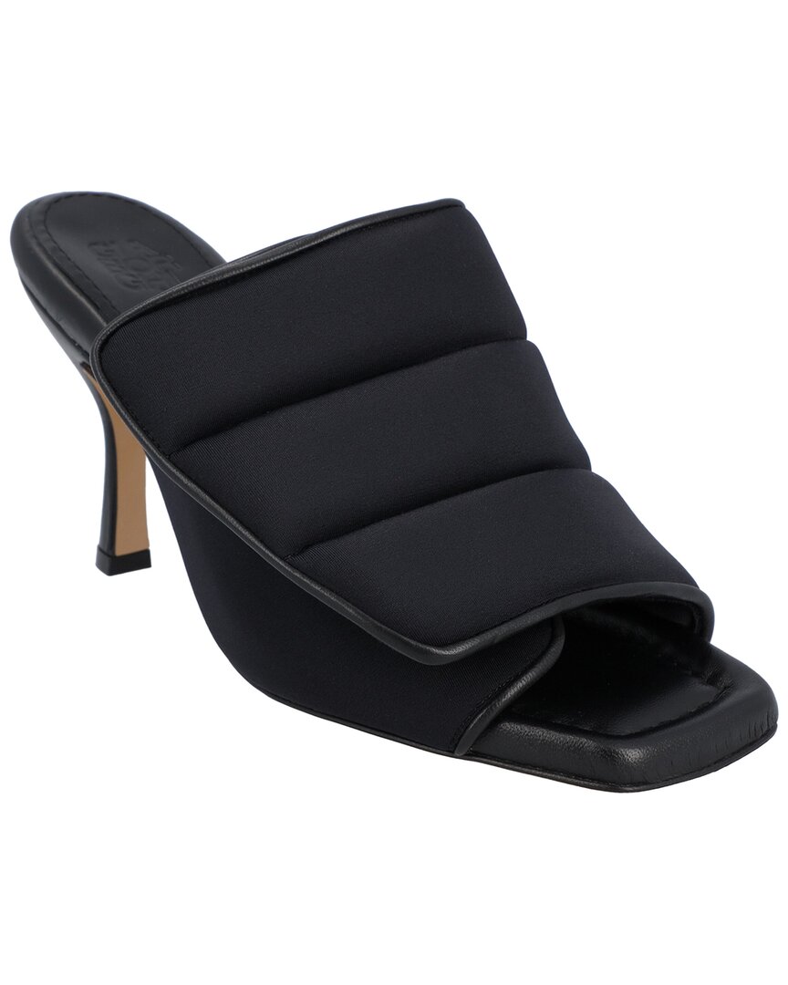 Shop Gia Borghini Couture Leather Sandal In Black