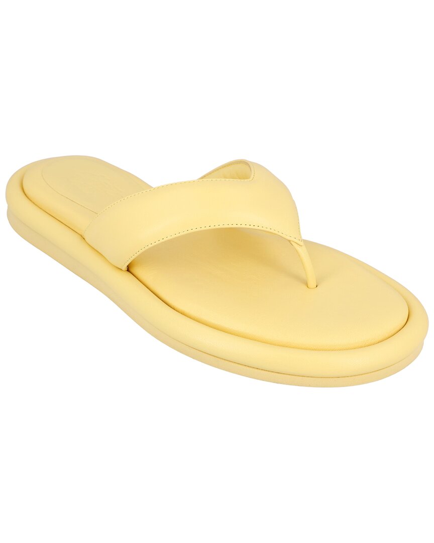 Shop Gia Borghini Couture Leather Sandal In Yellow