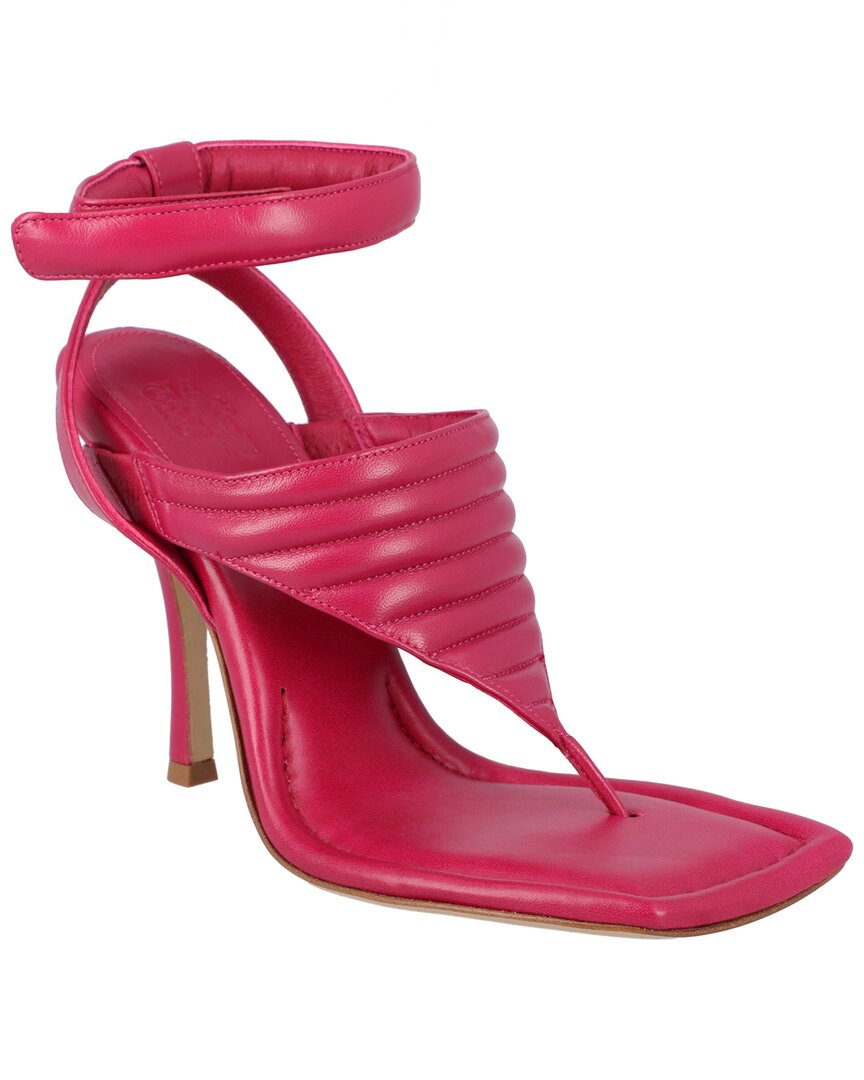 Shop Gia Borghini Couture Leather Pump In Pink