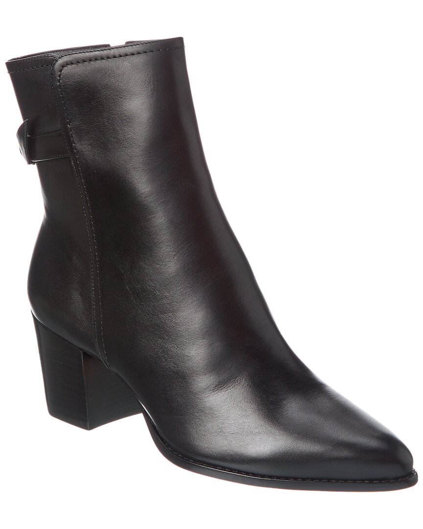 Alexandre Birman Jessa 60 Leather Bootie In Black