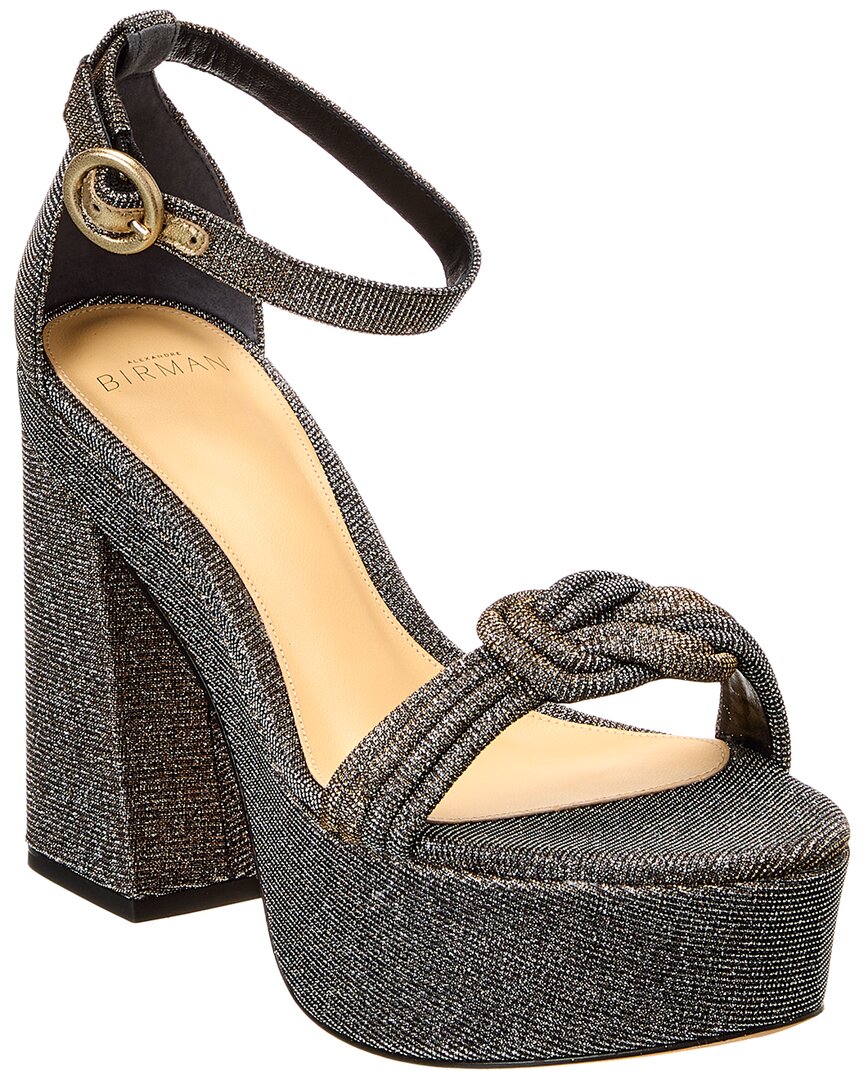 Alexandre Birman Vicky X Strap 120 Platform Sandal In Gold