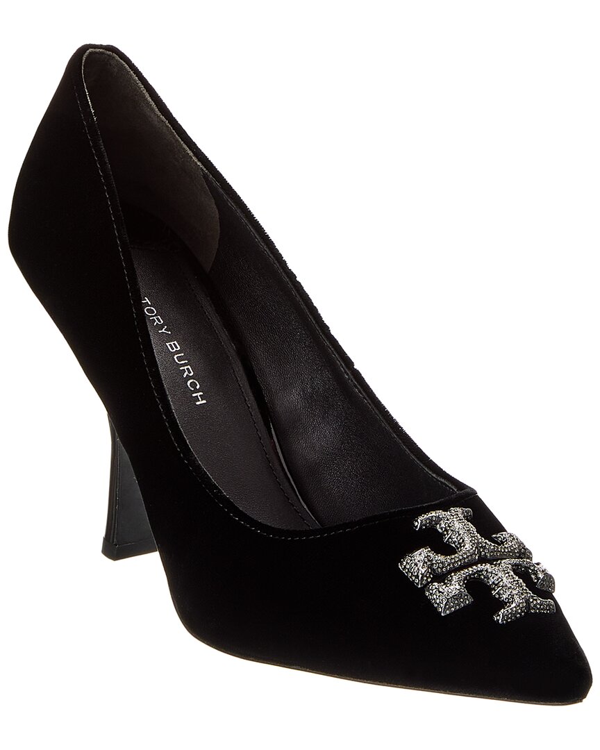Tory Burch Eleanor Pumps Aus Samt Mit Verzierung In Black