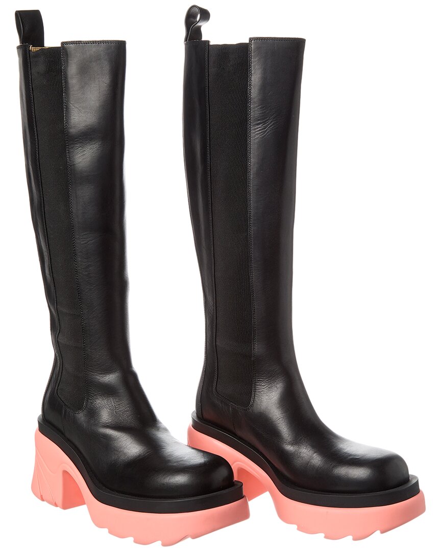 Bottega Veneta 95mm Flash Leather Tall Boots