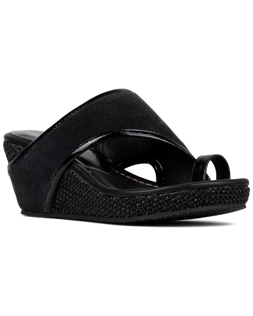 Donald Pliner Gyer Leather Wedge Sandal