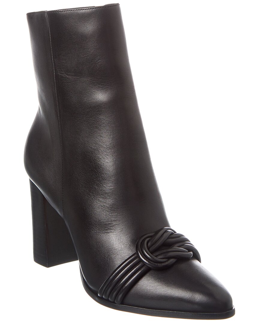 Alexandre Birman Vicky 60 Leather Bootie In Black