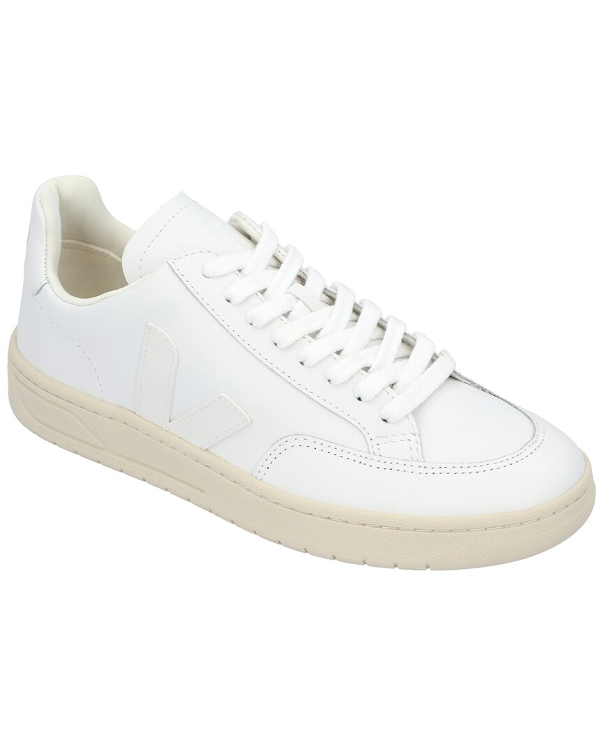 Veja V-12 Leather Sneaker In White