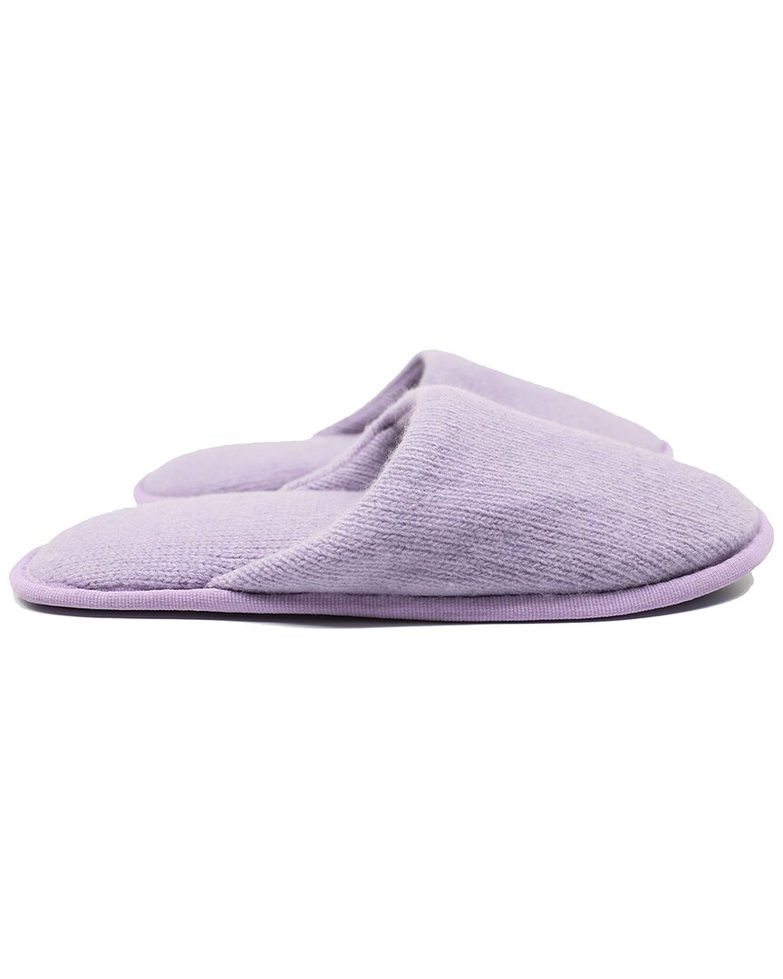Portolano Ladies Plain Slippers In Lilac