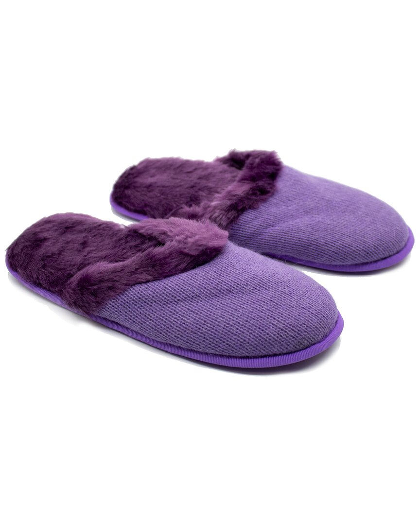 Portolano Wool-blend Slipper In Violet