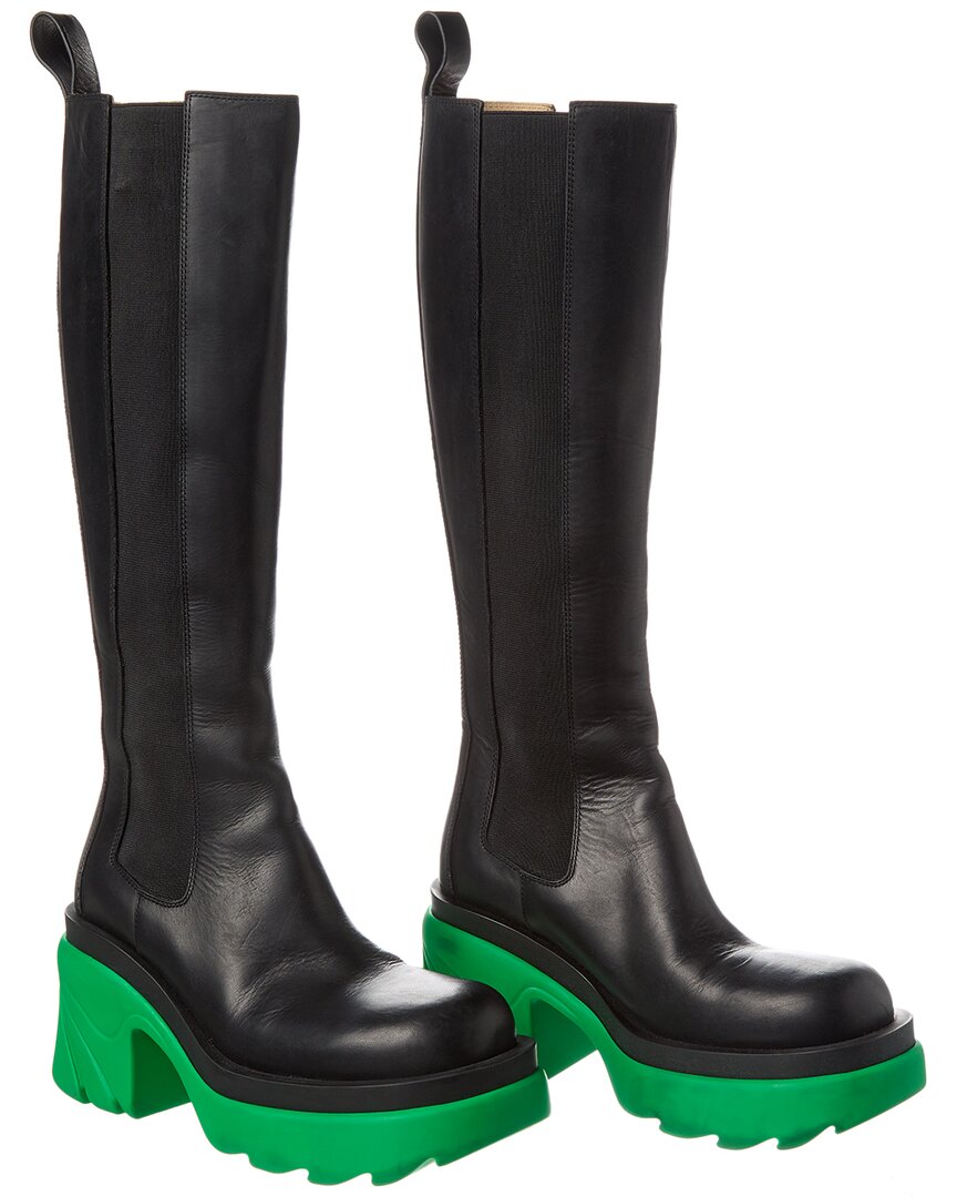 Bottega Veneta Contrasting-sole Block-heel Boots