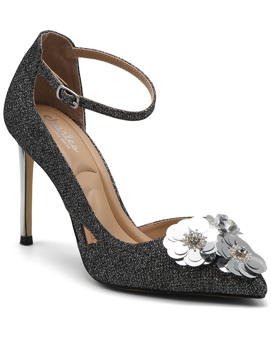 Charles By Charles David Rae Ankle Strap Half D'orsay Pointed Toe Pump