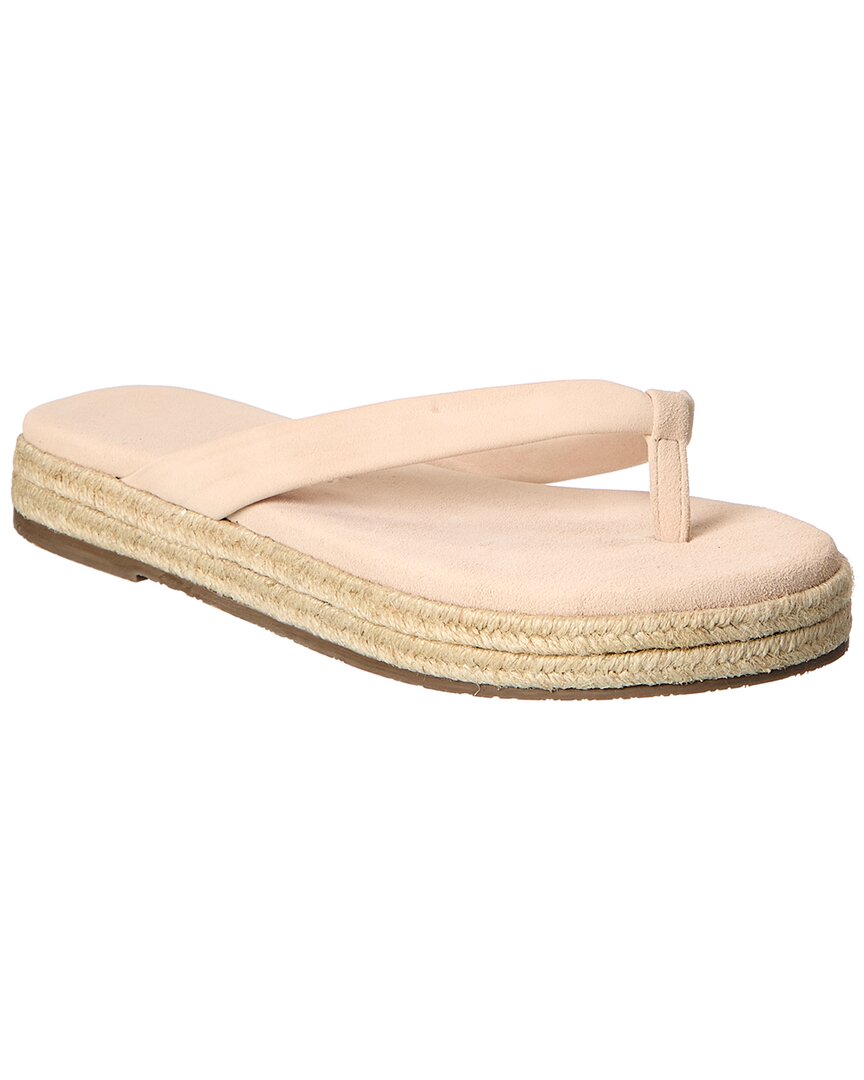 Tkees Hera Suede Platform Flip Flop In Beige