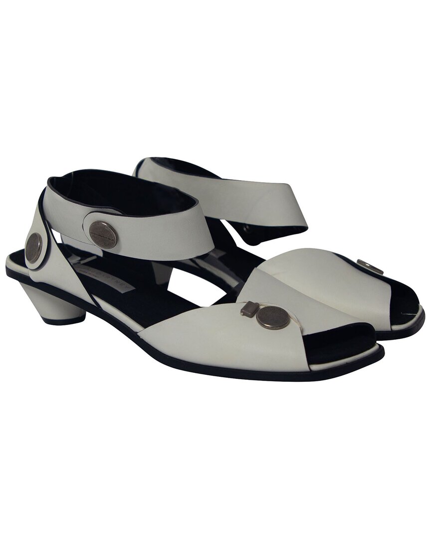 Stella Mccartney Women's Leather Ankle Strap Button Sandal, Size 41, Never  Worn (authentic Pre-love