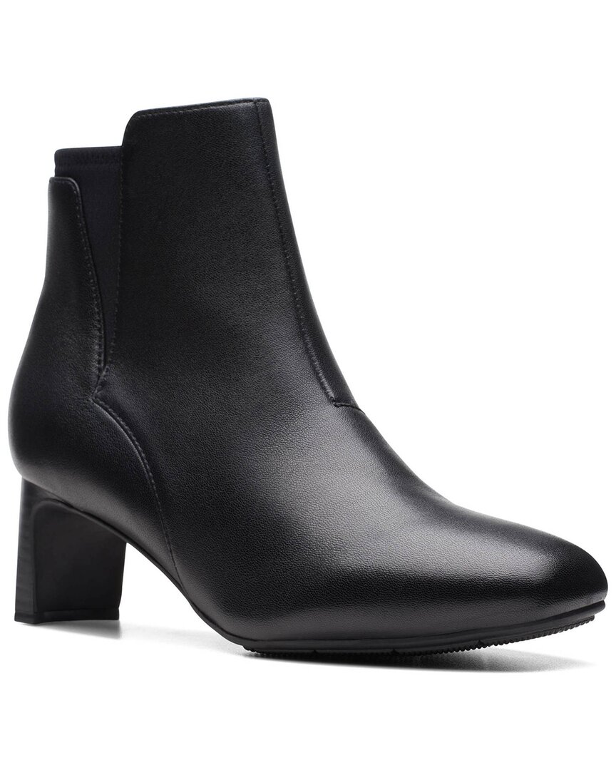 Clarks Kyndall Faye Leather Boot In Black