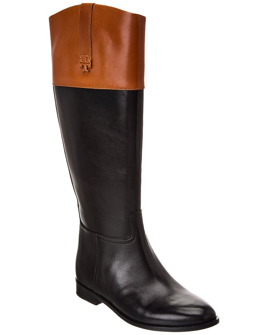 TORY BURCH TORY BURCH DOUBLE T LEATHER RIDING BOOT