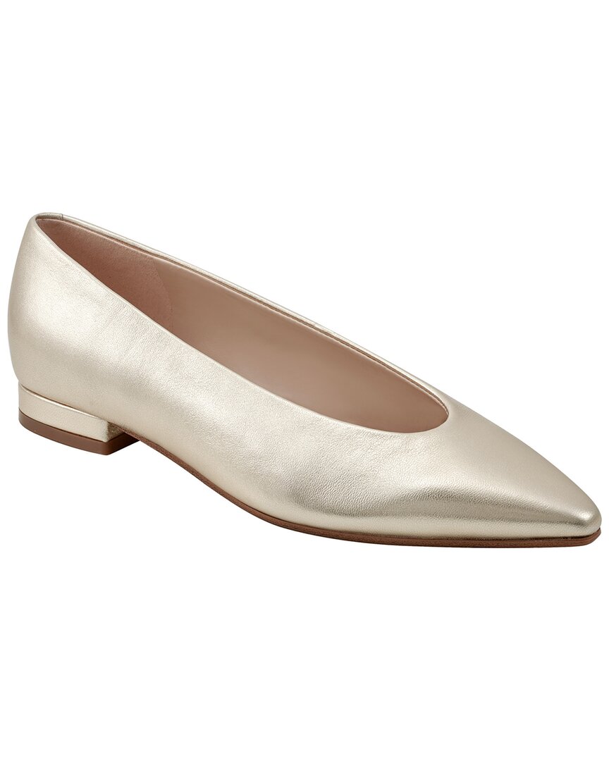 Marc Fisher Ltd Gunner Pointed Toe Flat In Gold