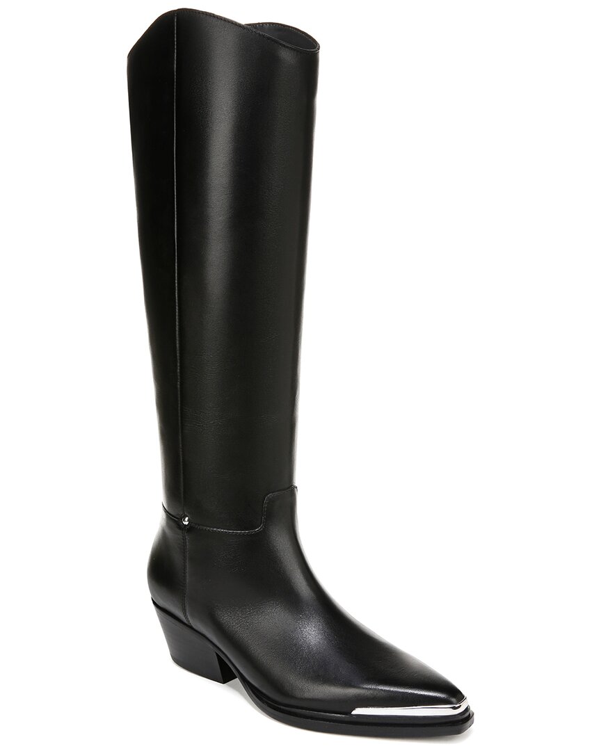 Franco Sarto Billie Knee High Western Boot In Black