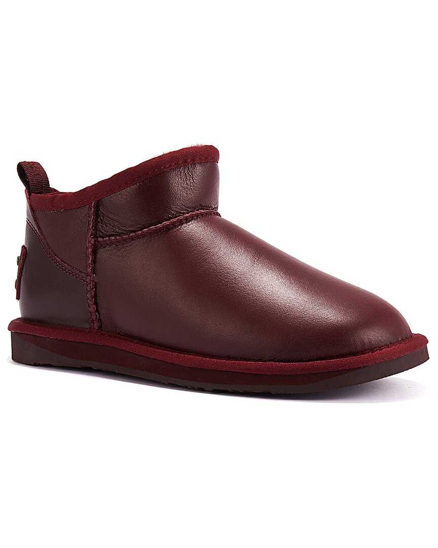 Australia Luxe Collective Cosy Leather Boot In Red