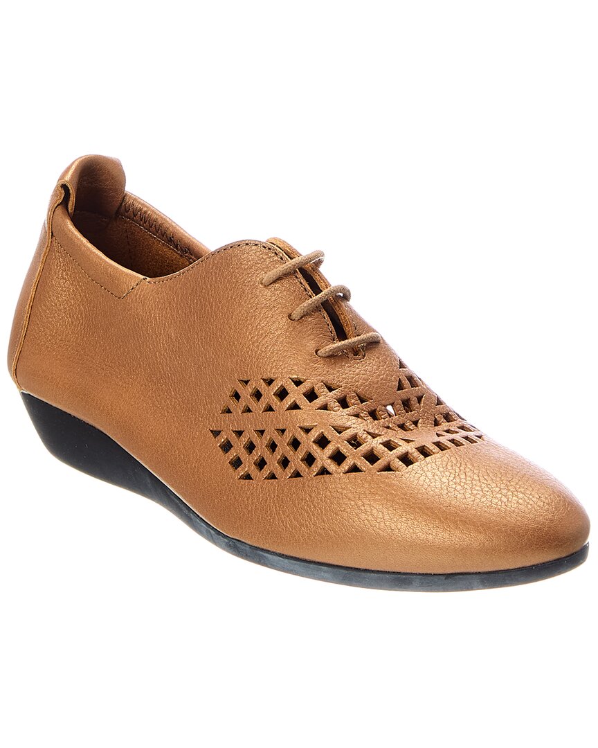 Arche Onybye Leather Flat In Black