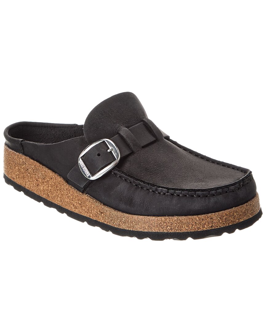 Birkenstock Buckley Narrow Suede Clog In Black