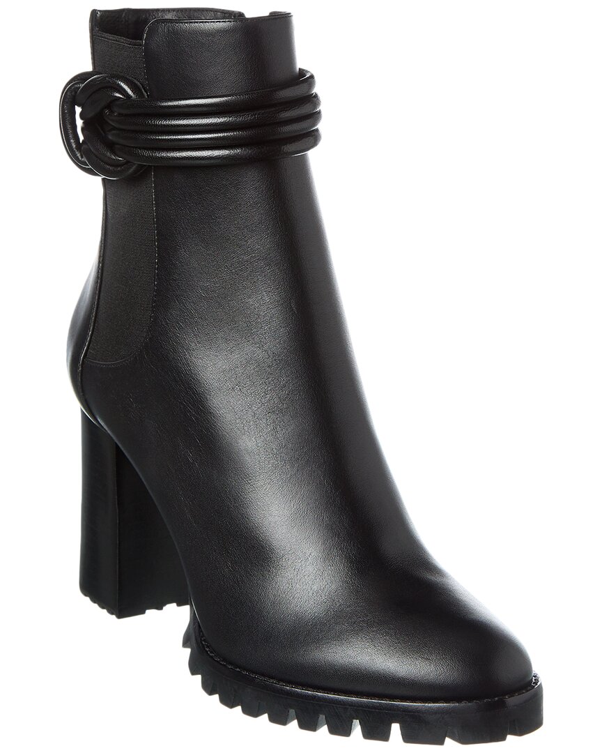 Alexandre Birman Vicky Waterproof Leather Combat Boot In Black