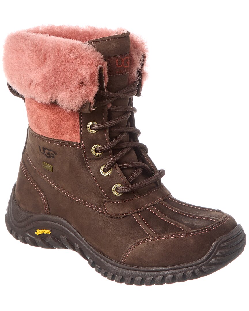Ugg Adirondack Ii Leather & Shearling Boot In Brown