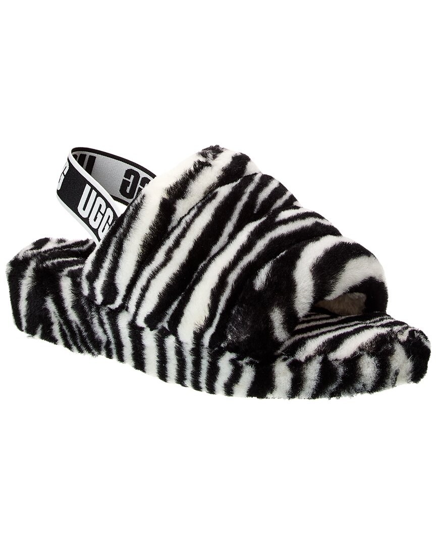 Ugg Fluff Yeah Shearling Slide In Black