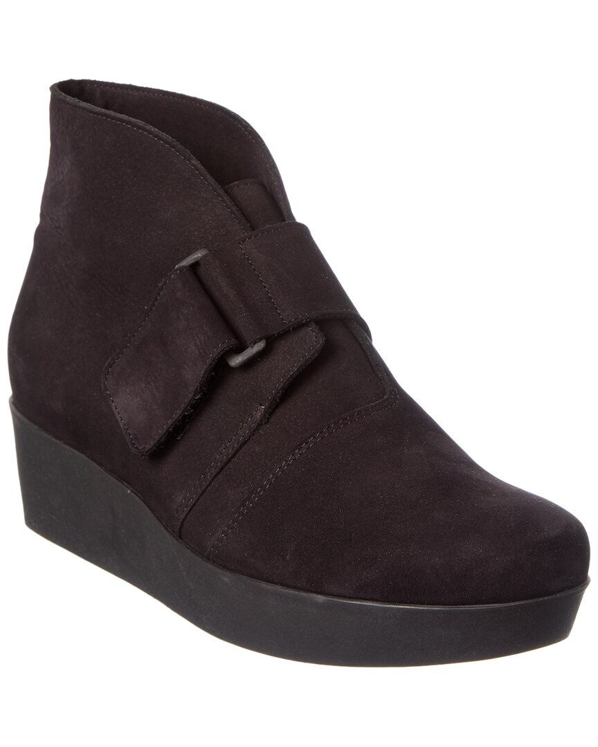 Arche Fujhey Suede Wedge Boot In Brown