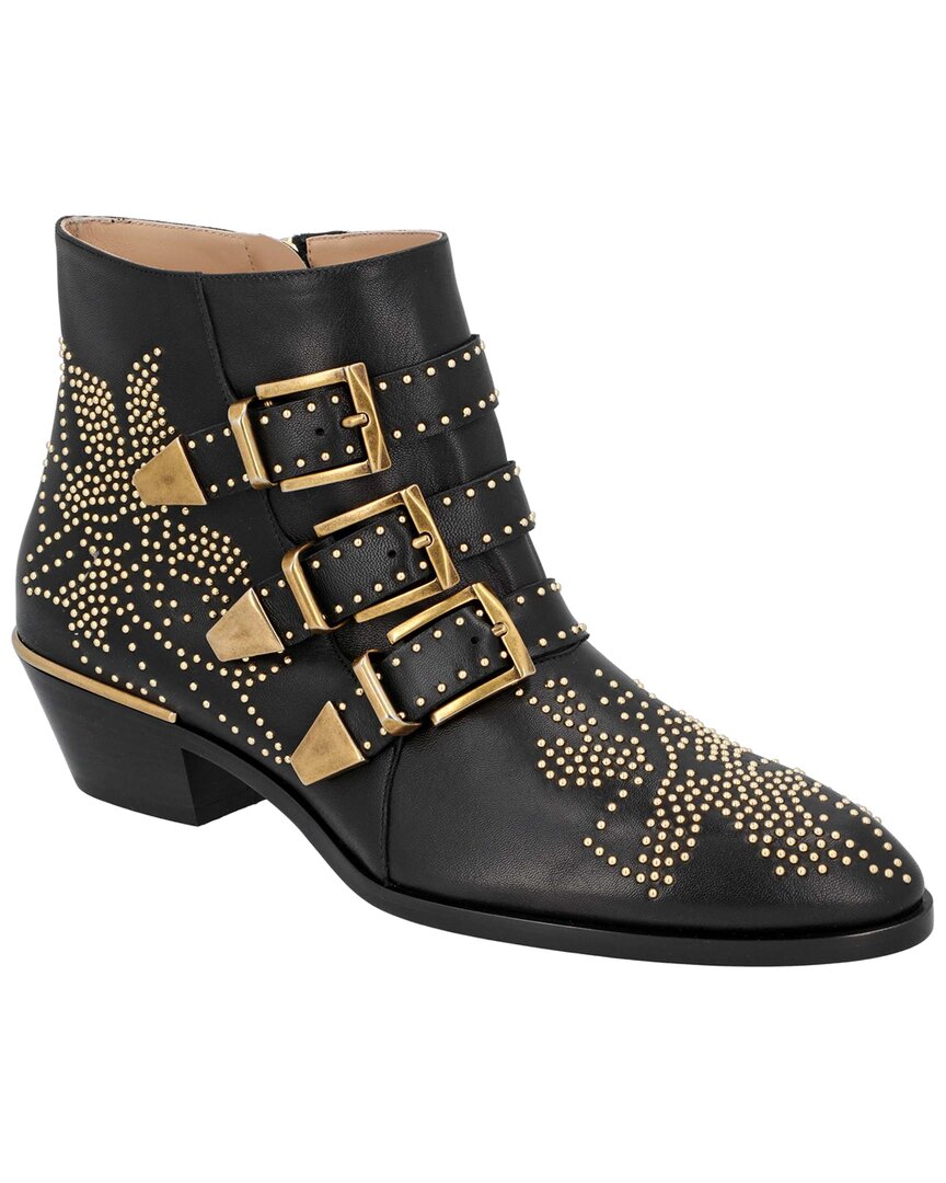 CHLOÉ CHLOÉ WOMEN'S LAMBSKIN LEATHER SUSANNA BOOTIE