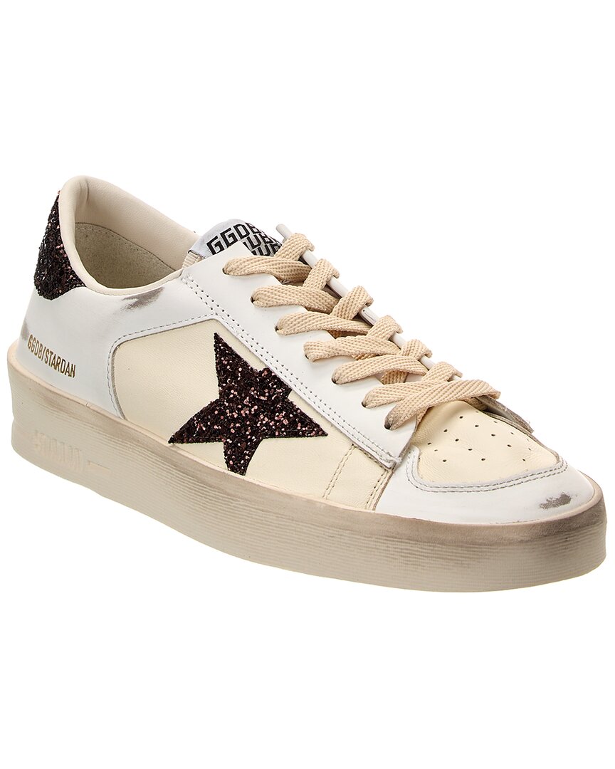 Golden Goose White Stardan Leather Sneakers