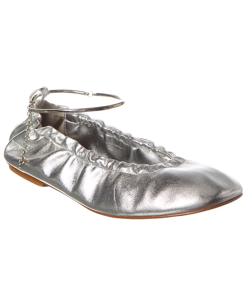 SCHUTZ SCHUTZ BETHANY LEATHER FLAT BALLET 