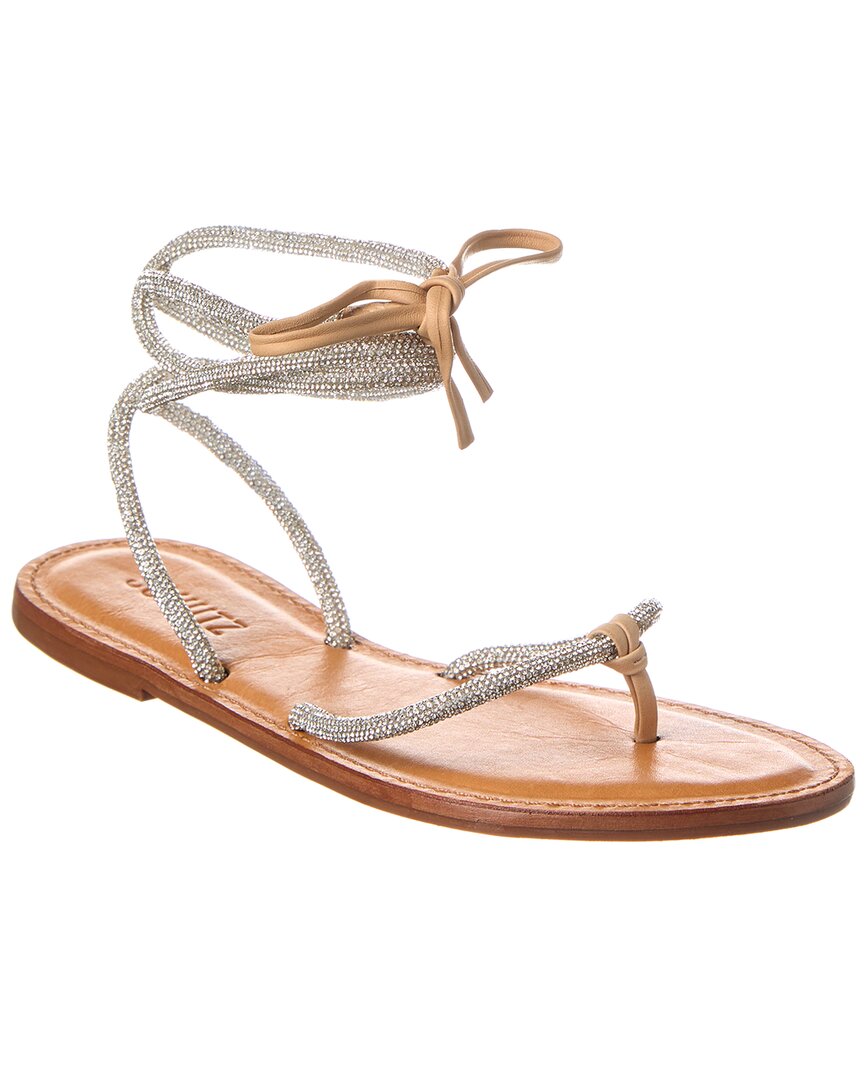 SCHUTZ SCHUTZ KITTIE GLAM LEATHER SANDAL 