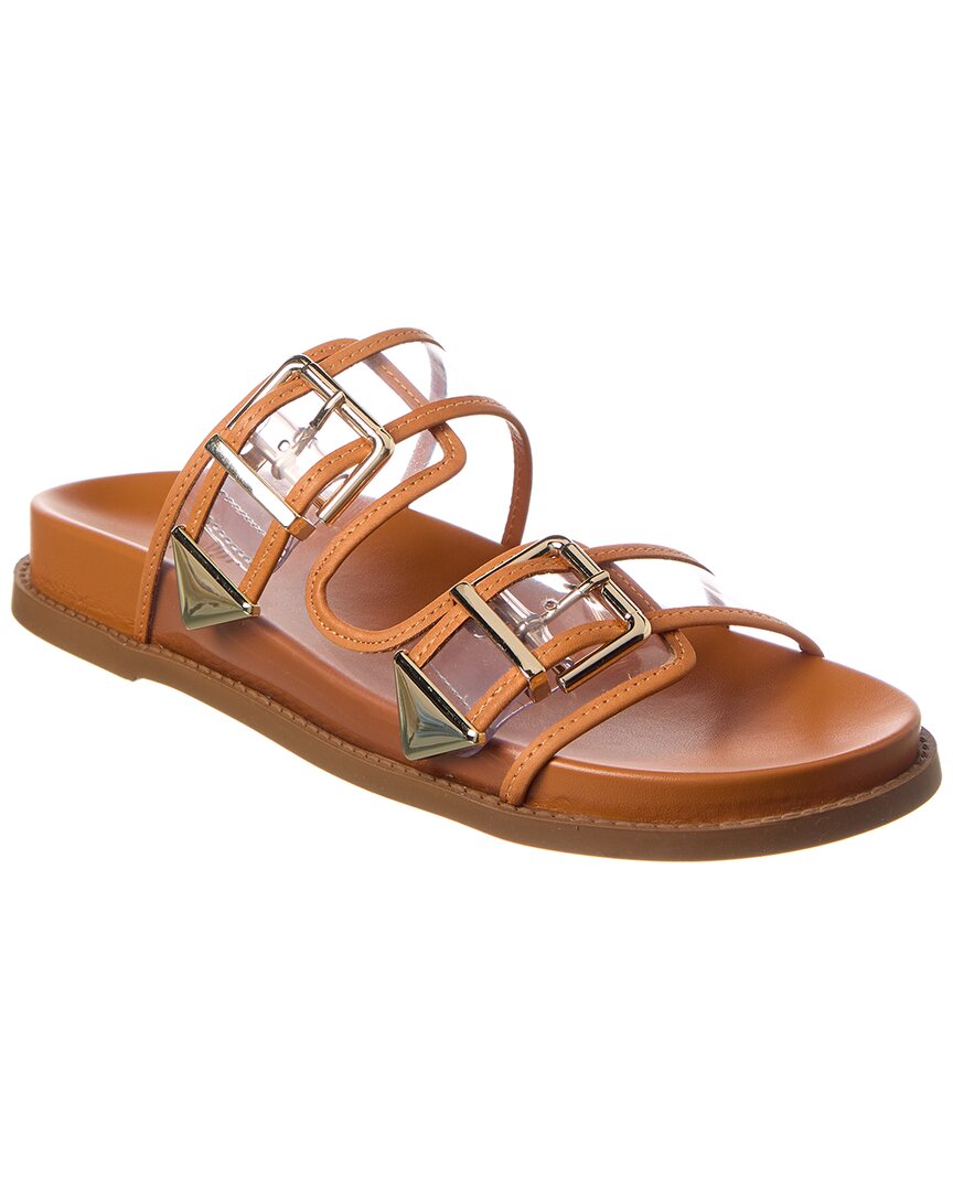 SCHUTZ SCHUTZ NAOMI VINYL LEATHER SANDAL 