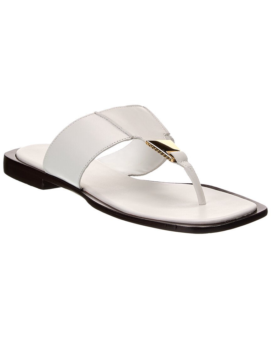Schutz Salma Leather Flat Sandal