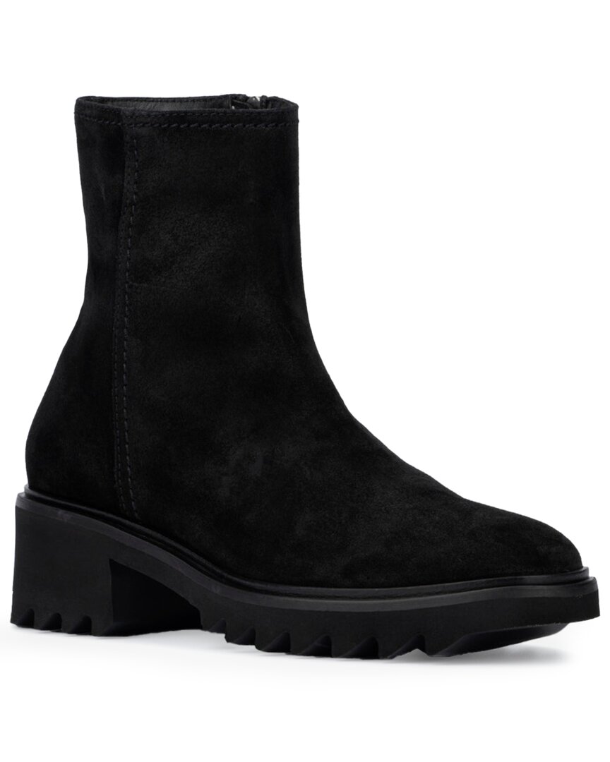 Aquatalia Saundra Weatherproof Suede Boot In Black