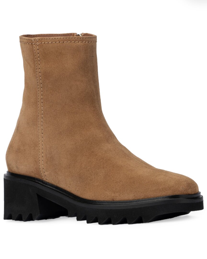 Aquatalia Saundra Weatherproof Suede Boot In Brown