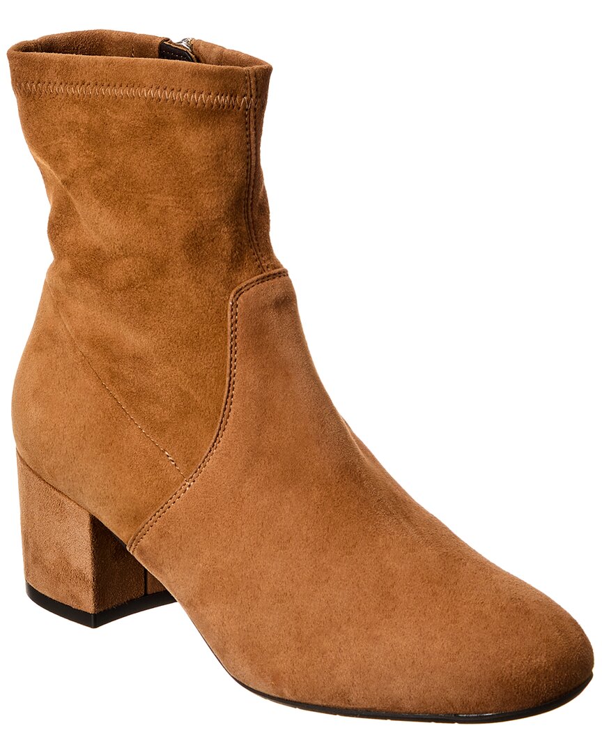 Aquatalia Lilianne Weatherproof Suede Boot In Brown