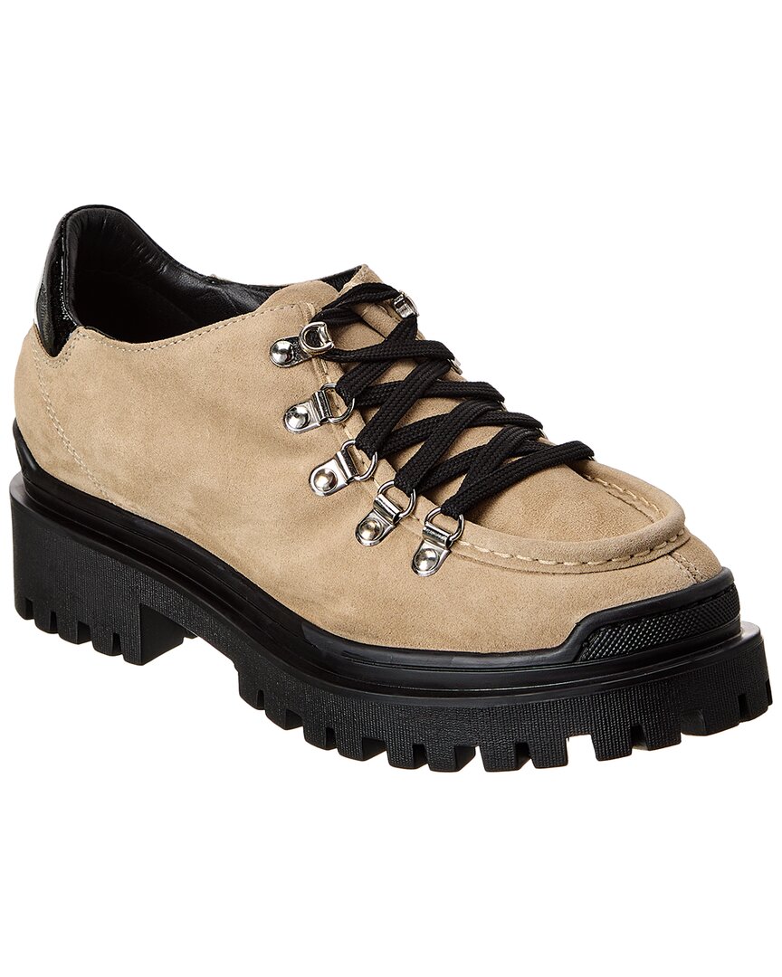 Aquatalia Claudina Weatherproof Leather Oxford In Beige