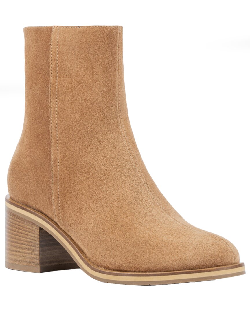 Aquatalia Bellina Weatherproof Suede Boot In Brown