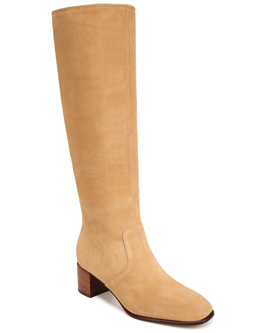 Vince Arabel Tall Suede Boot In Beige