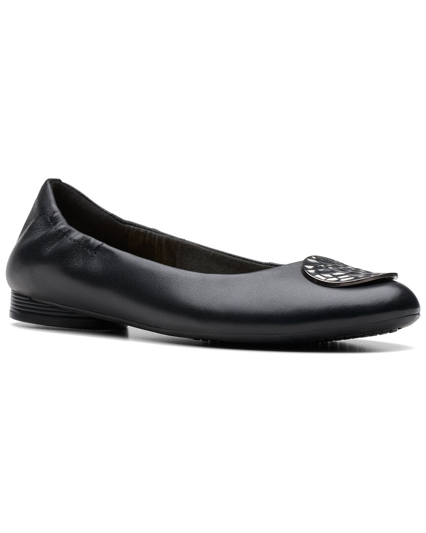 Clarks Women's Loreleigh Ave Ornament-trim Ballet Flats In Black