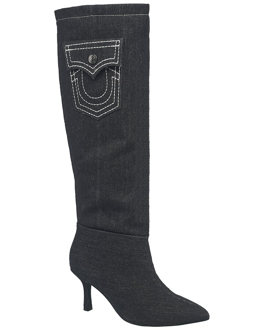 True Religion Denim Boot In Black