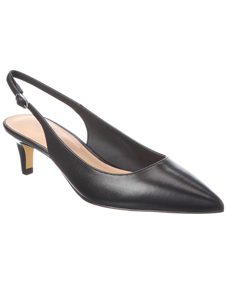 Stuart Weitzman Mara Slingback-pumps Aus Leder In Black