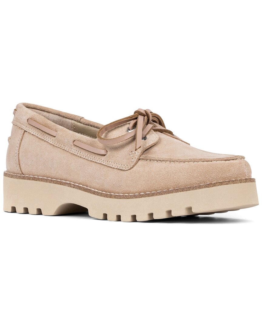 Donald Pliner Lug Sole Boat Shoe In Pink