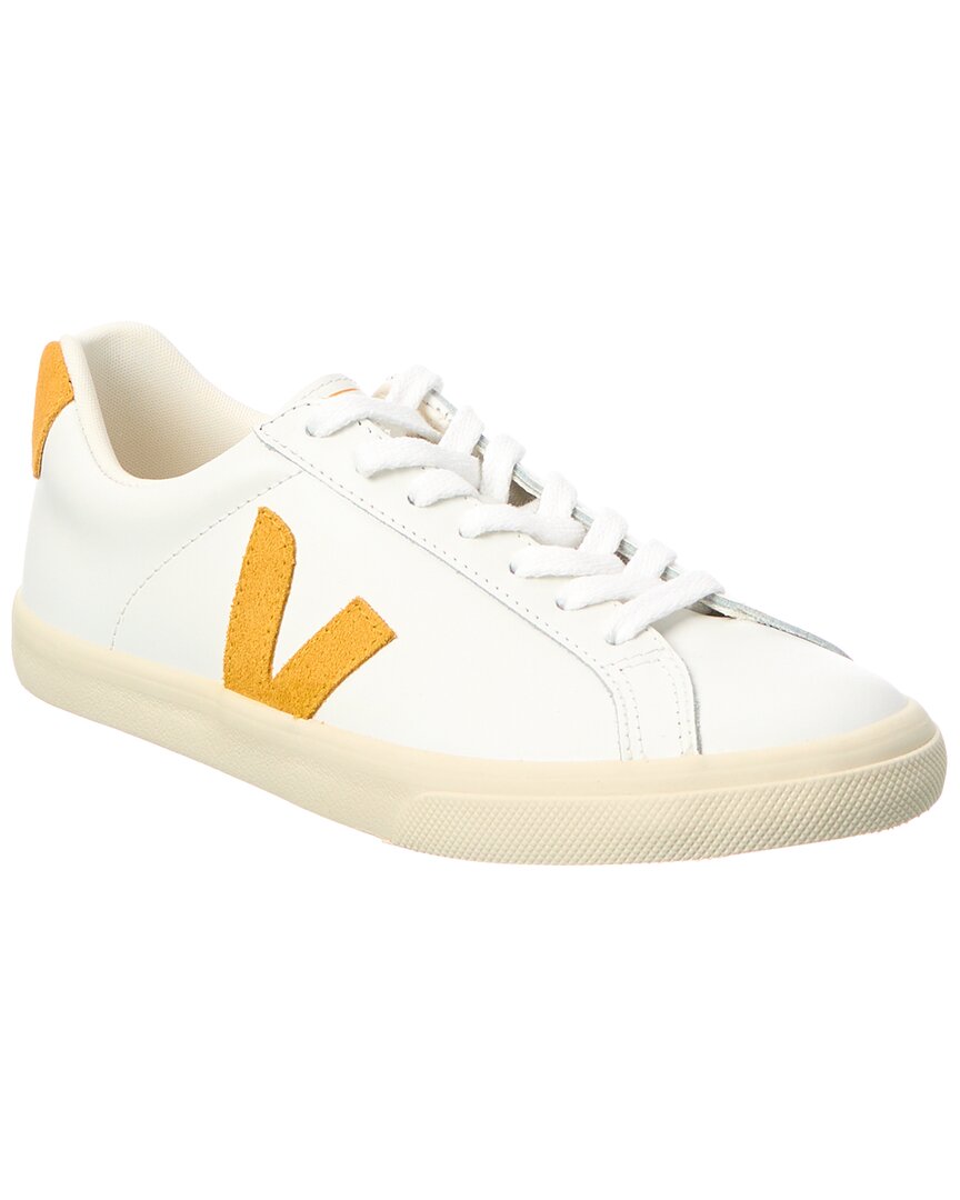 Veja V-12 Leather Sneaker In White