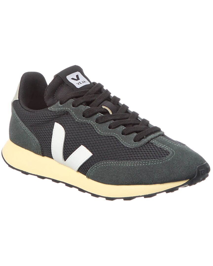 Veja Woman Sneakers Lead Size 5 Textile Fibers In Black