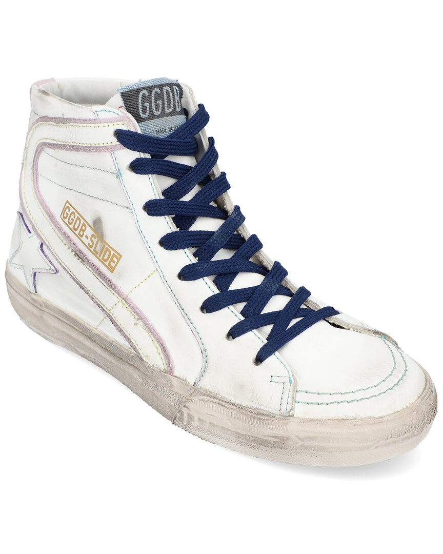 Image of Golden Goose Superstar Slide High Top Leather Sneaker